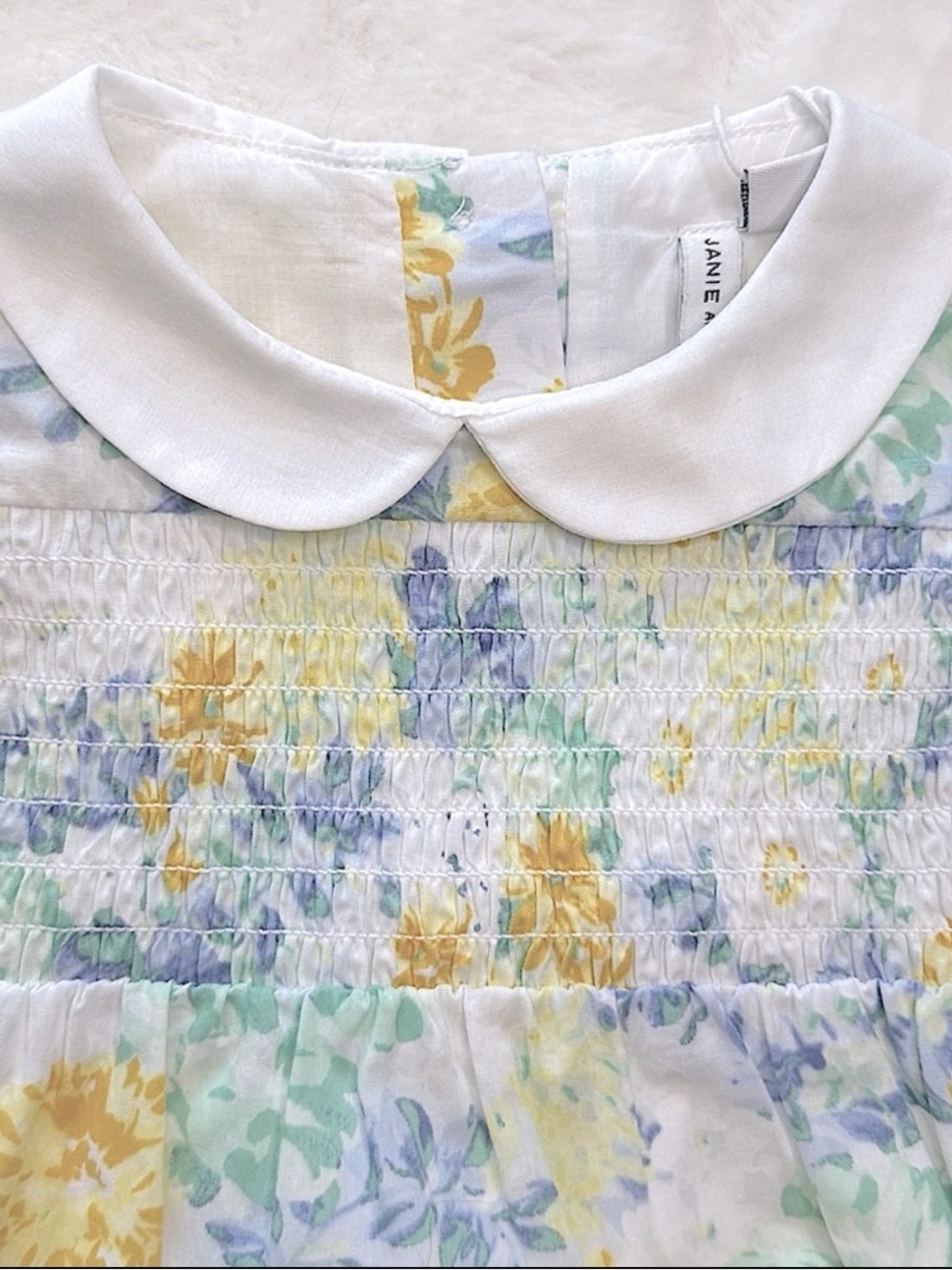 Janie and Jack Baby Girls Summer Floral One Piece - Picture 3 of 7